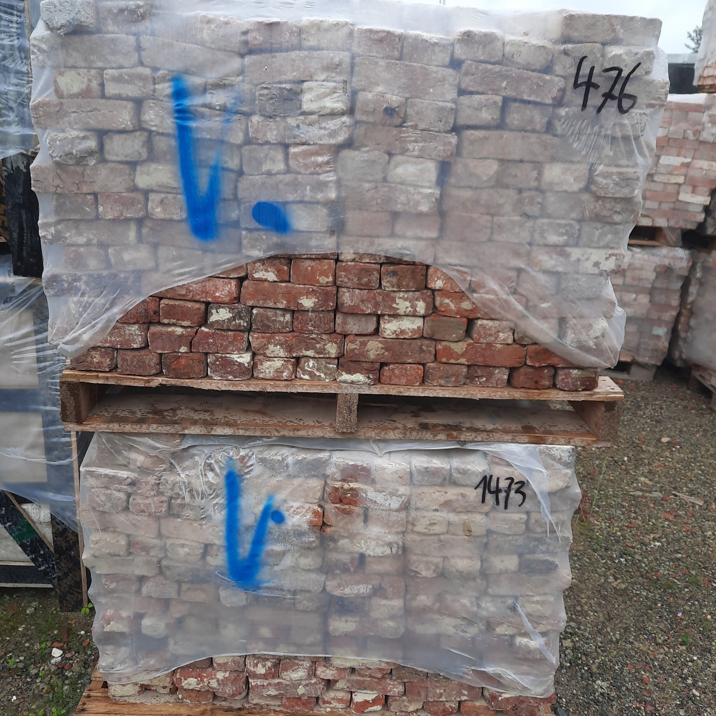 Vieilles briques de type "klampsteen"