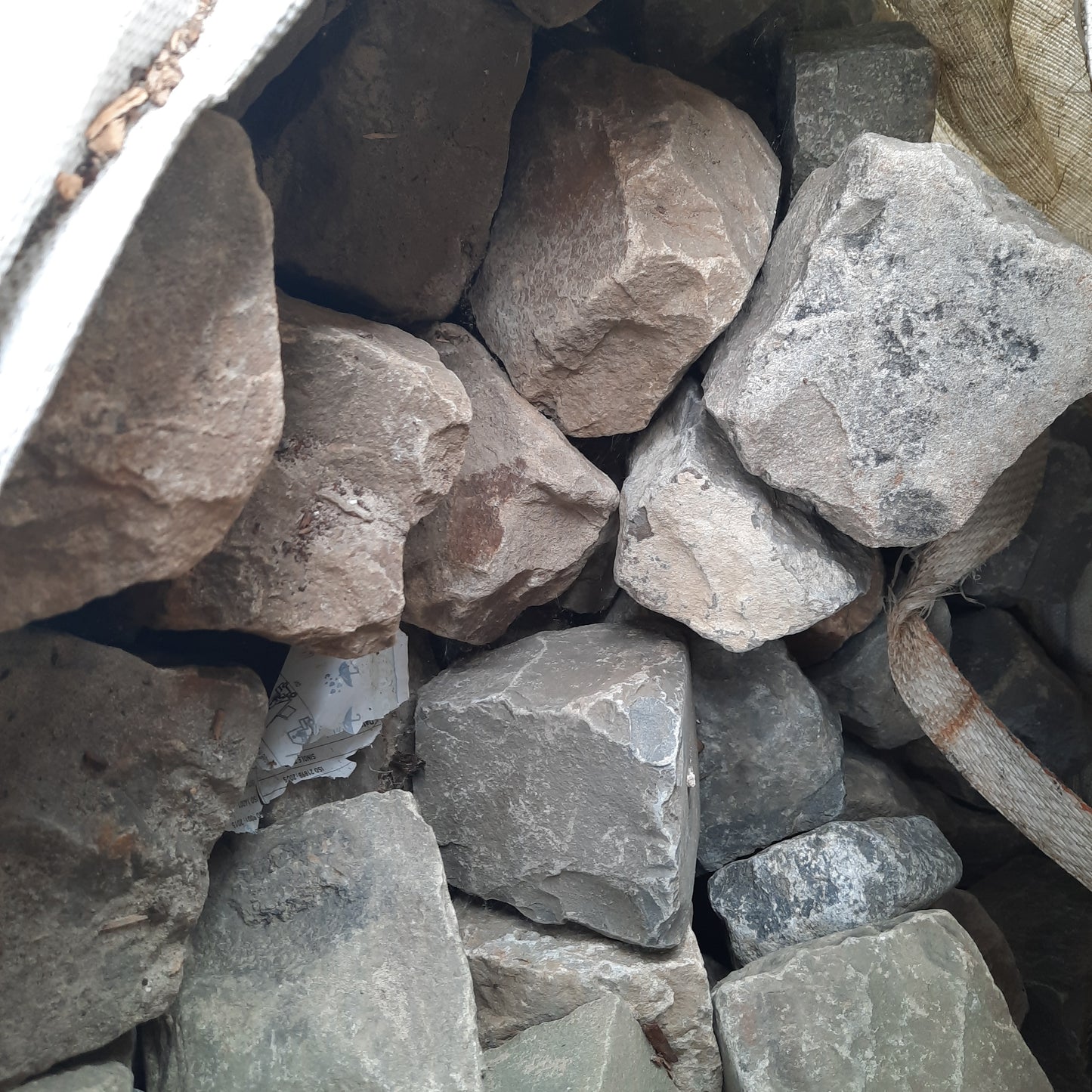 Bigbags de pierres naturelles à batir (moellons)