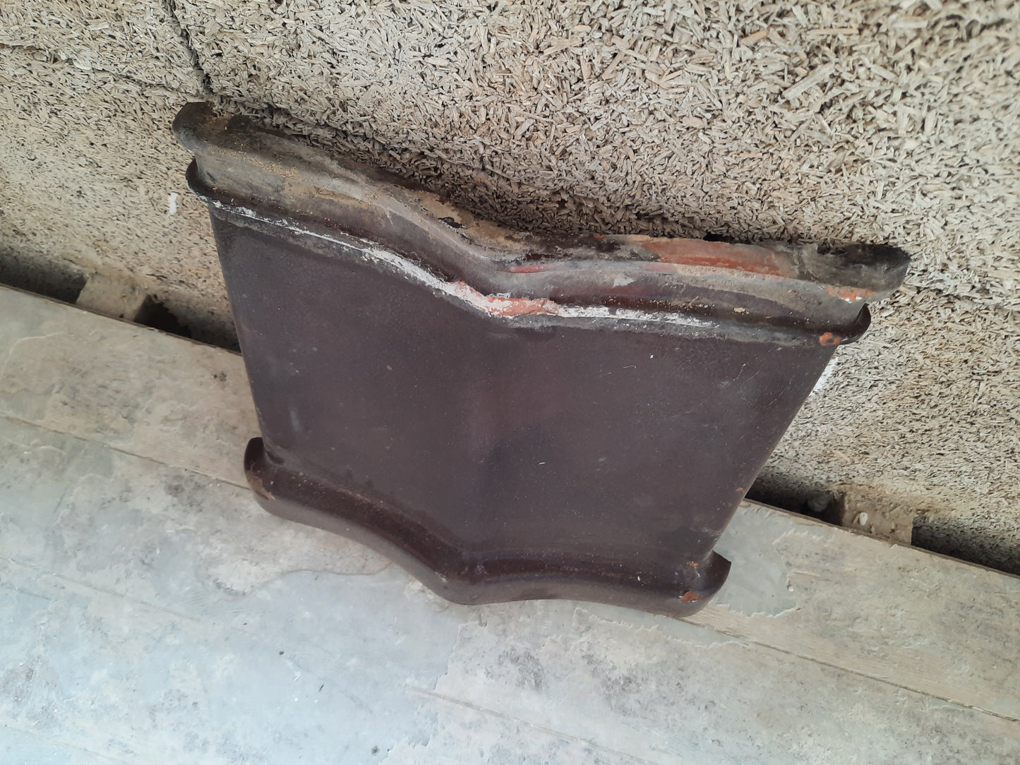 Lot de 10 tuiles vernissées anciennes