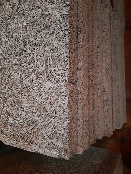 Panneaux isolants en laine de bois (épaisseur 5 cm)