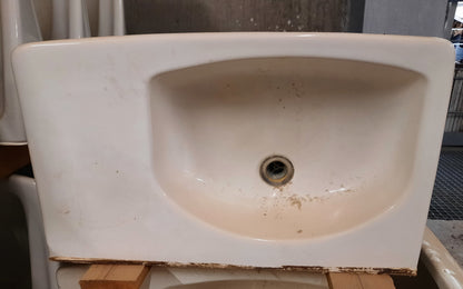 Small reused old sinks