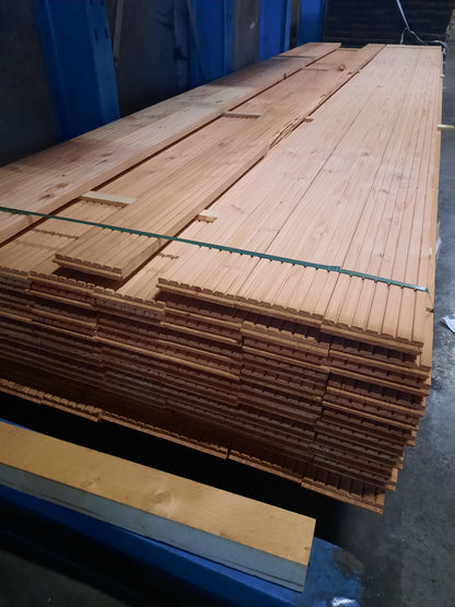 Lot de planches de bois de terrasse en douglas (35 m²)