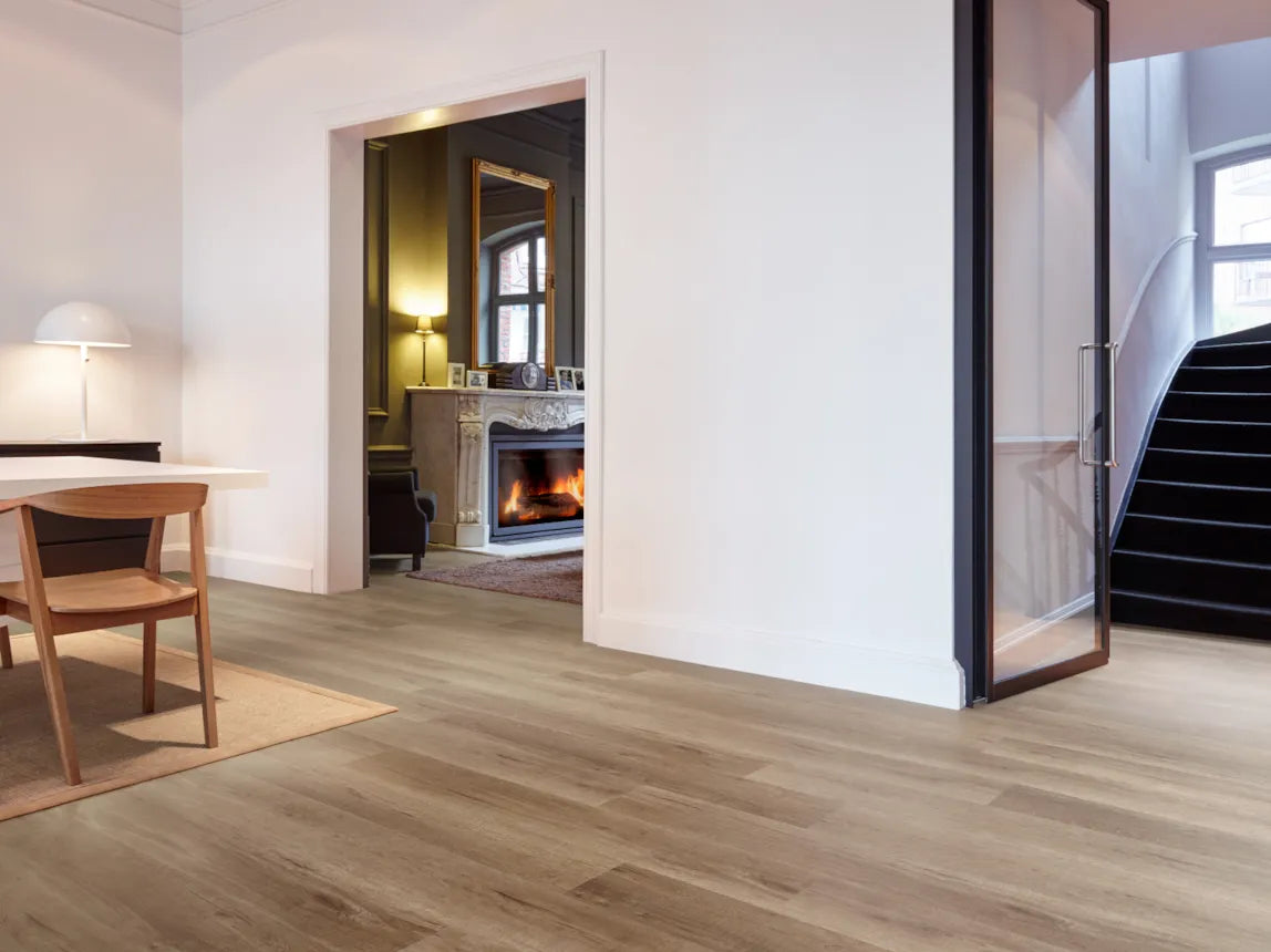 Parquet effect flooring